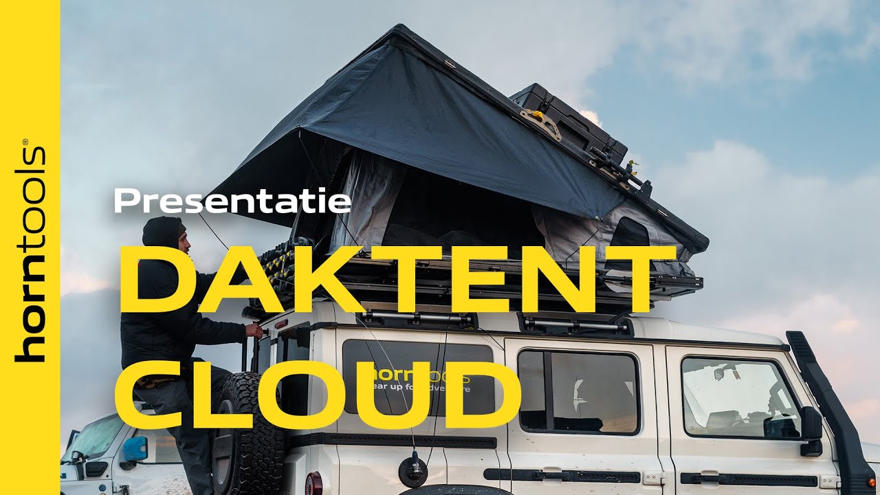 Presentatie van de Triangle Daktent Cloud