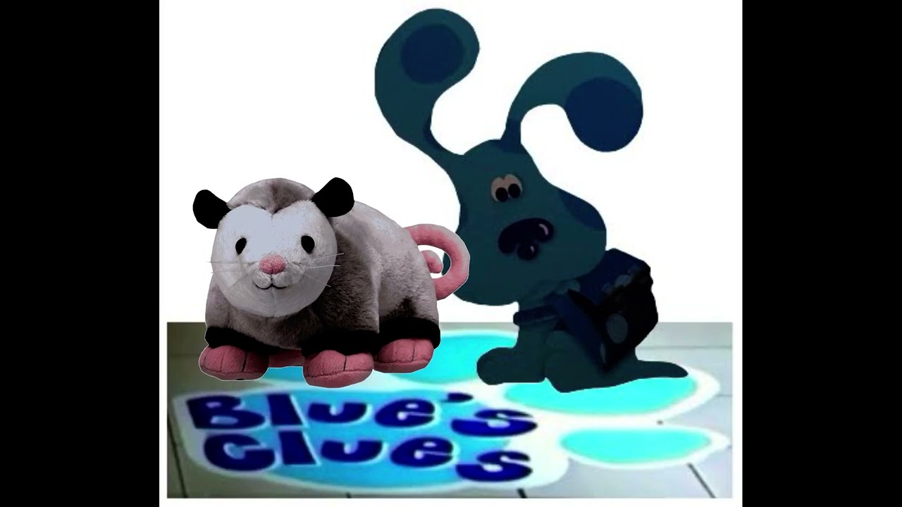 Blue O' Lost Backpack w/Opossum On A Blue's Clues Mat