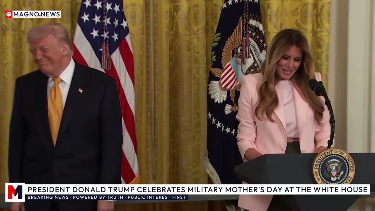 🇺🇸 Президент Трамп и первая леди Мелания празднуют День матерей военнослужащих в Белом доме [В ПР...