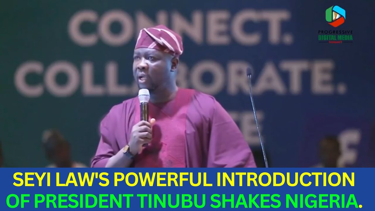 Seyi Law's Powerful Introduction of President Tinubu As Most Audacious President Ever