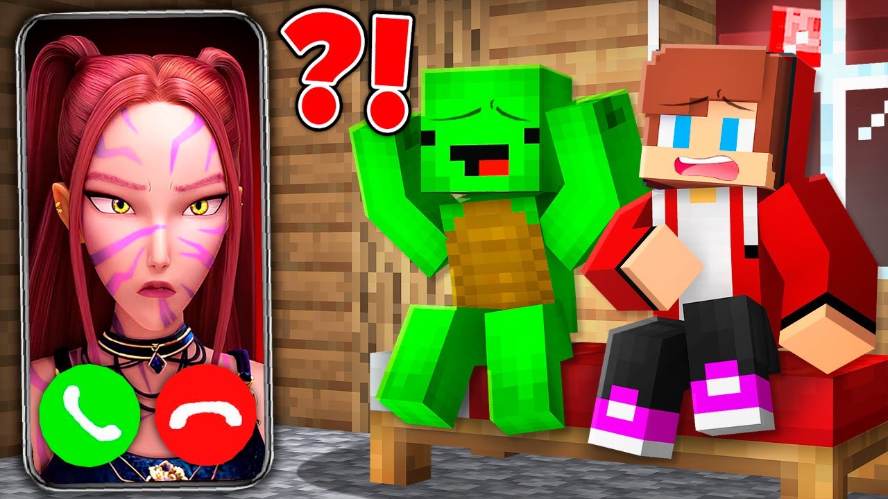 How Mikey and JJ Get The Call from Mira K-pop Demon in Minecraft ?! - maizen
