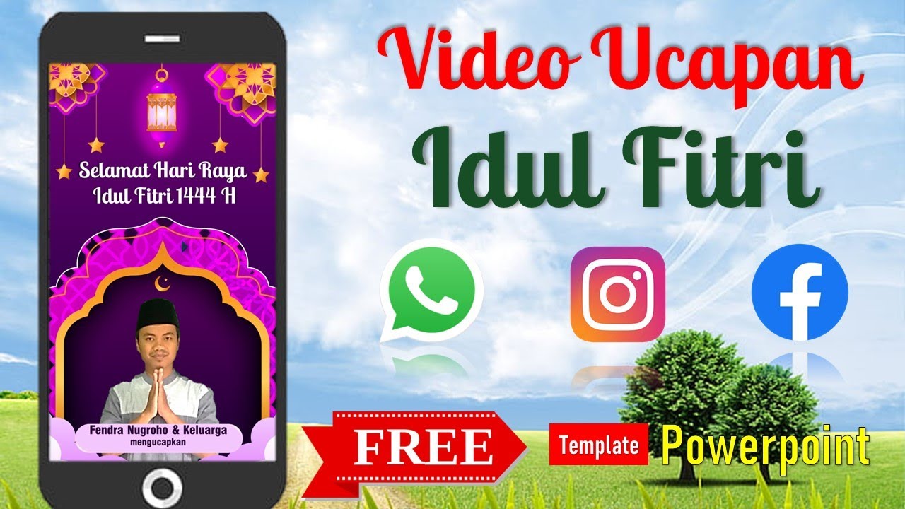 KUMPULAN VIDEO UCAPAN IDUL FITRI 1444 H [FREE TEMPLATE]