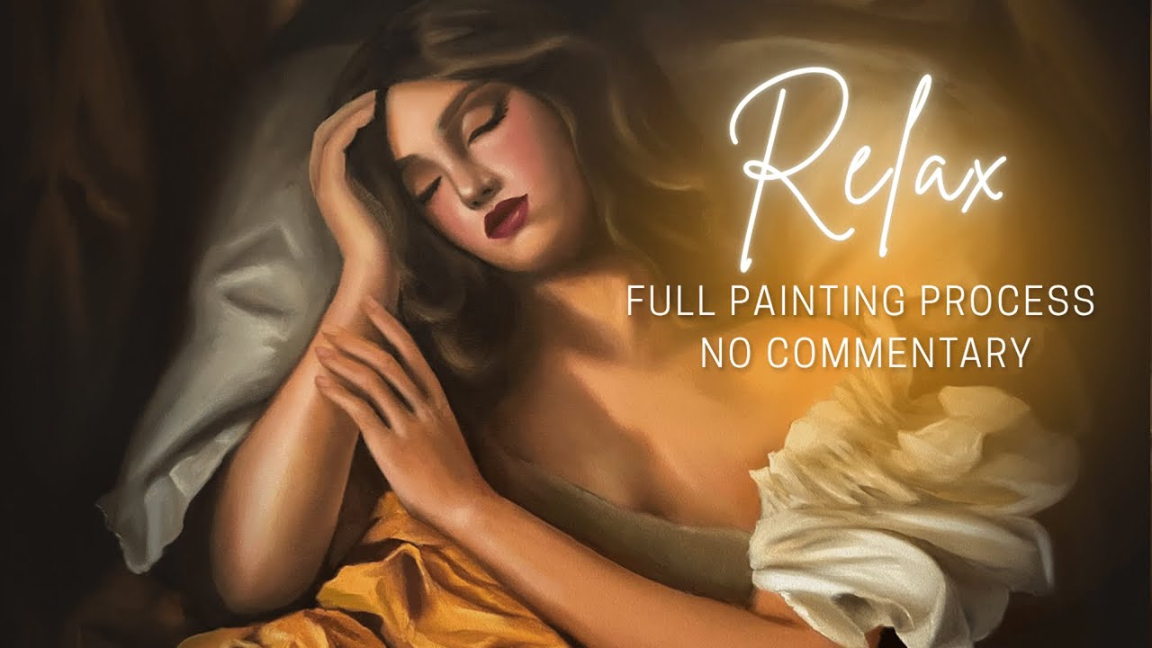 Portrait - oil painting process | no commentary [#portrait demo]