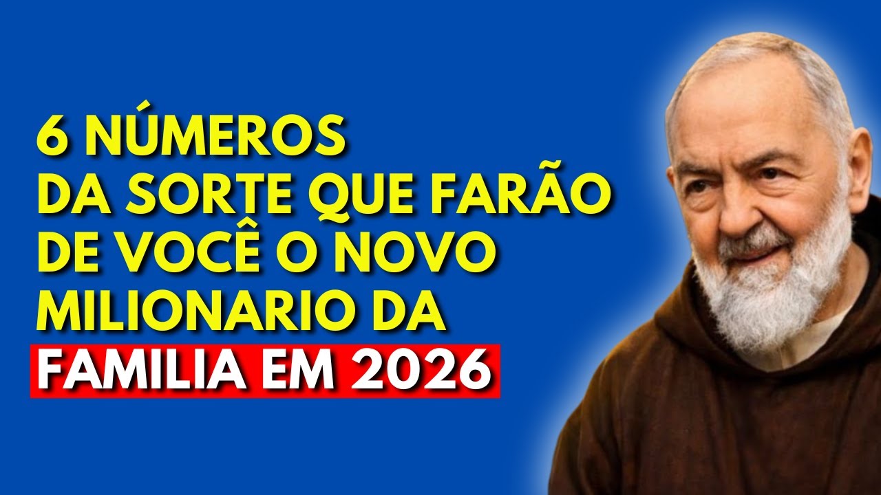 PADRE PIO: 6 NÚMEROS DA SORTE QUE MUDARÃO SUA VIDA A PARTIR DE 2026