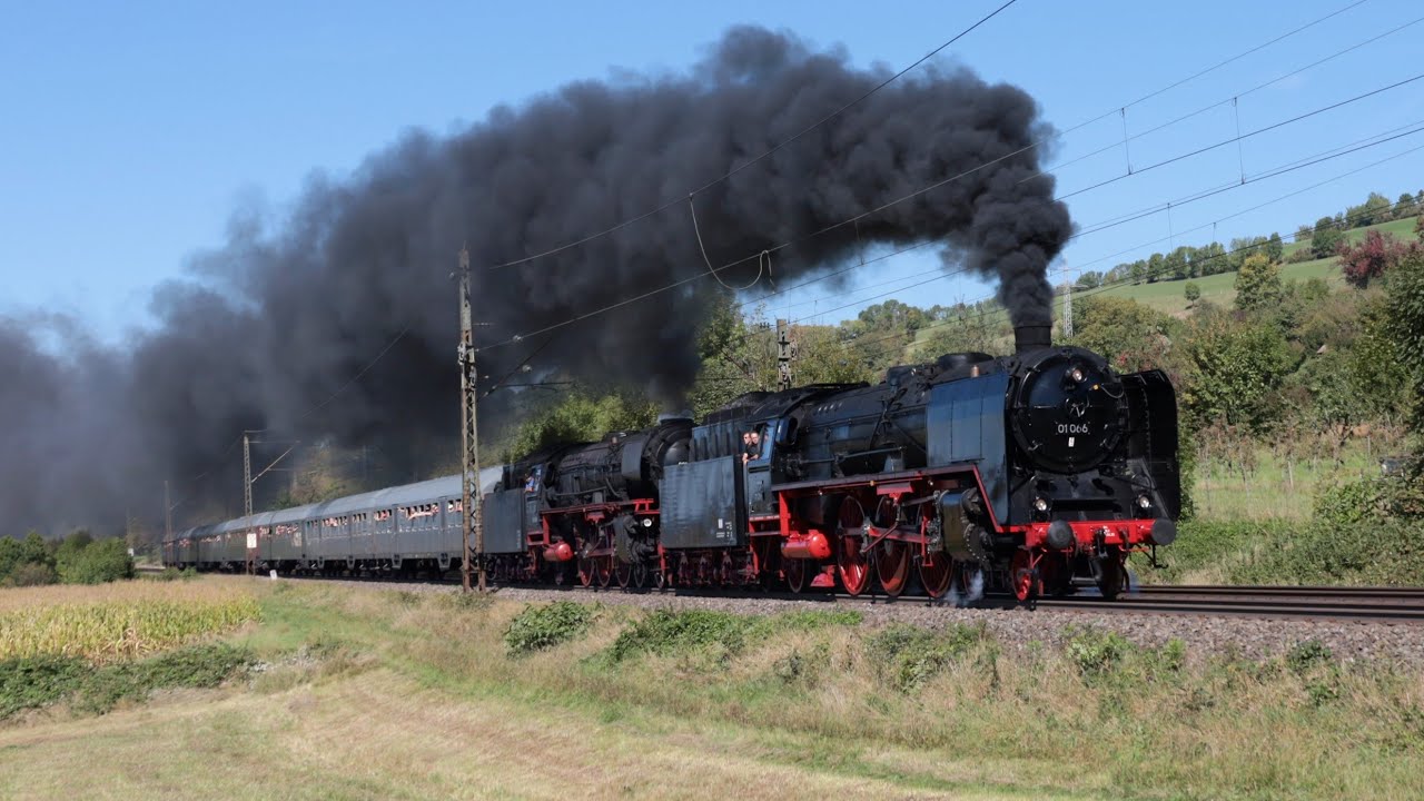 WAS FÜR EIN SOUND UND DAMPF!  -001 180+01 066 mit dem Märklin-Tage Sonderzug bei Kuchen