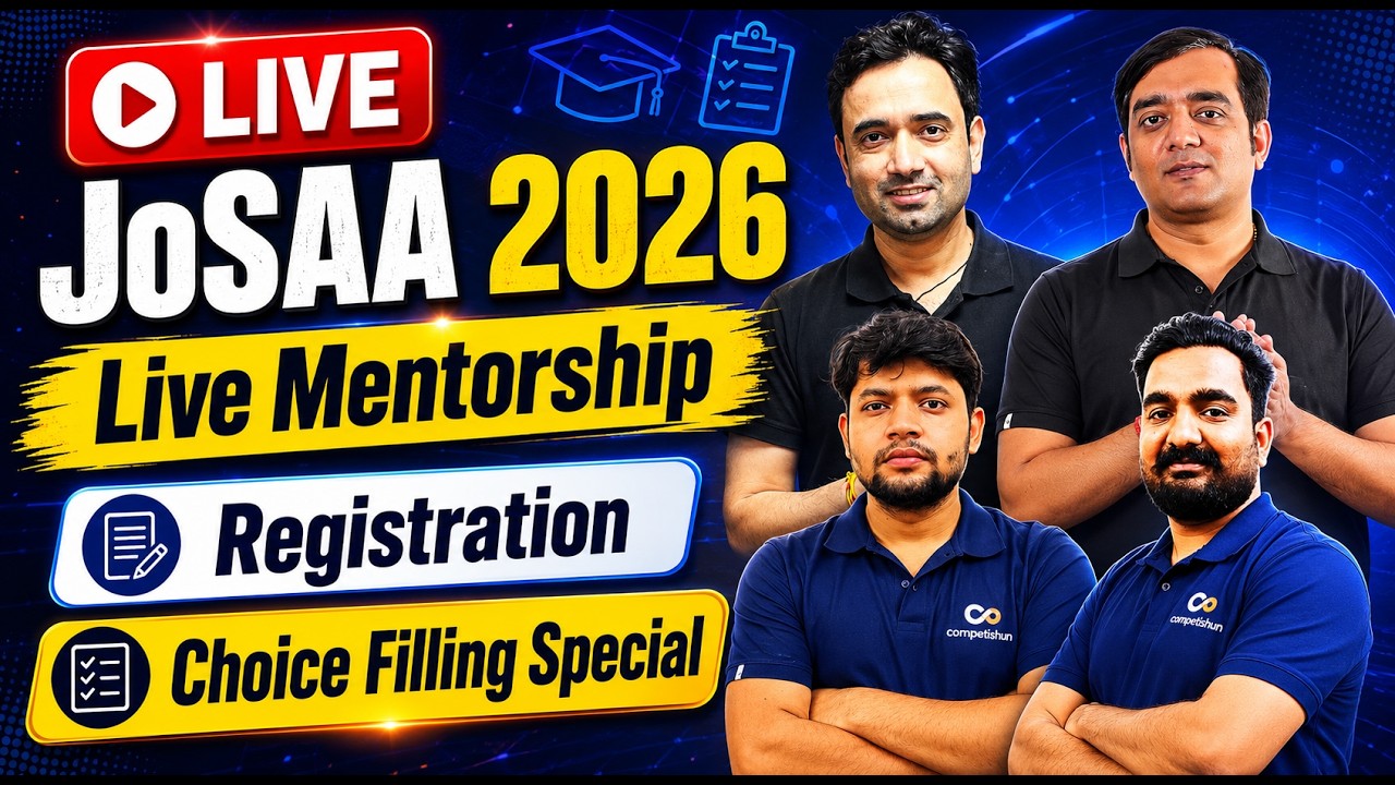 JoSAA Counselling 2026 | Get the Smartest Choice Filling Advice | LIVE Q&A | Mistakes to Avoid!