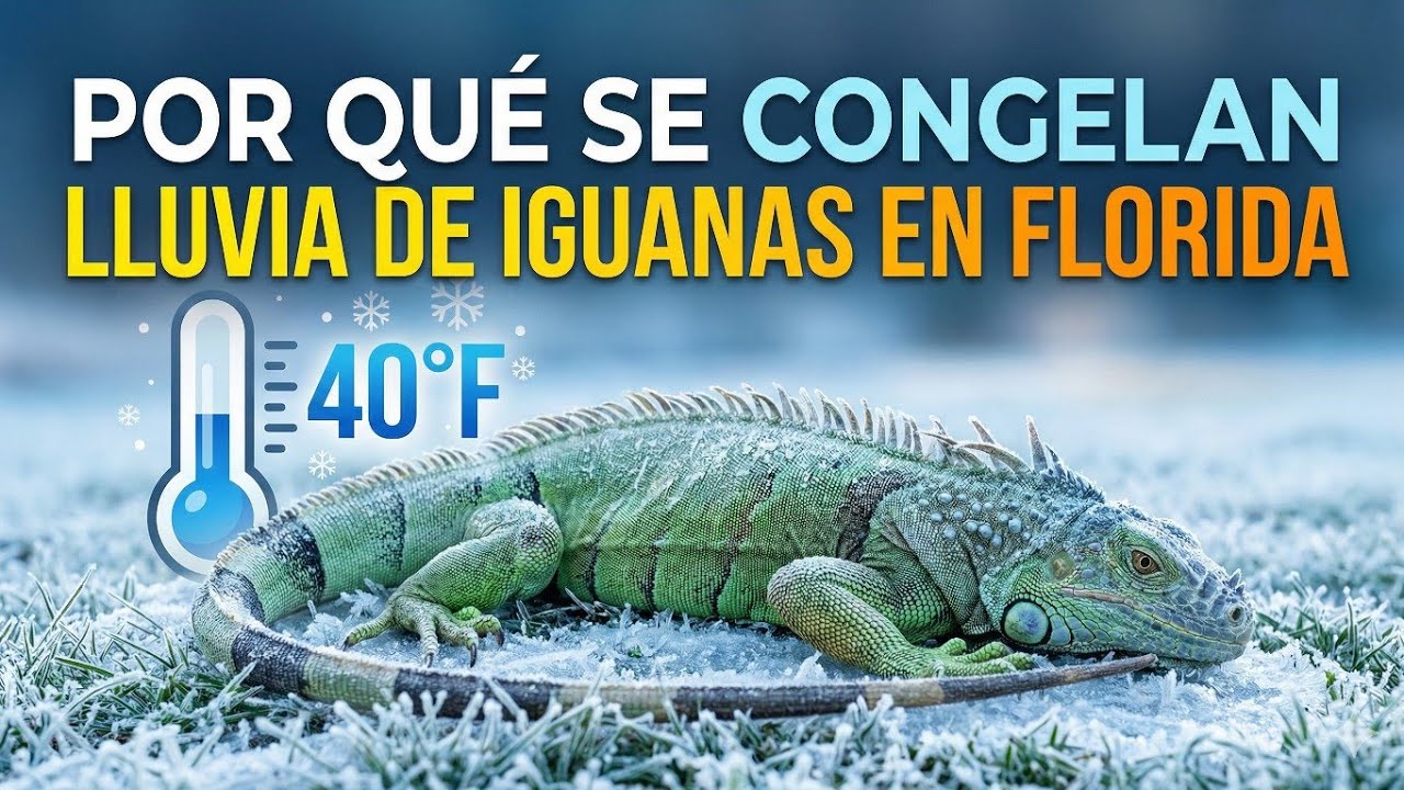 ¿Por qué está LLOVIENDO IGUANAS en Florida? 🦎❄️