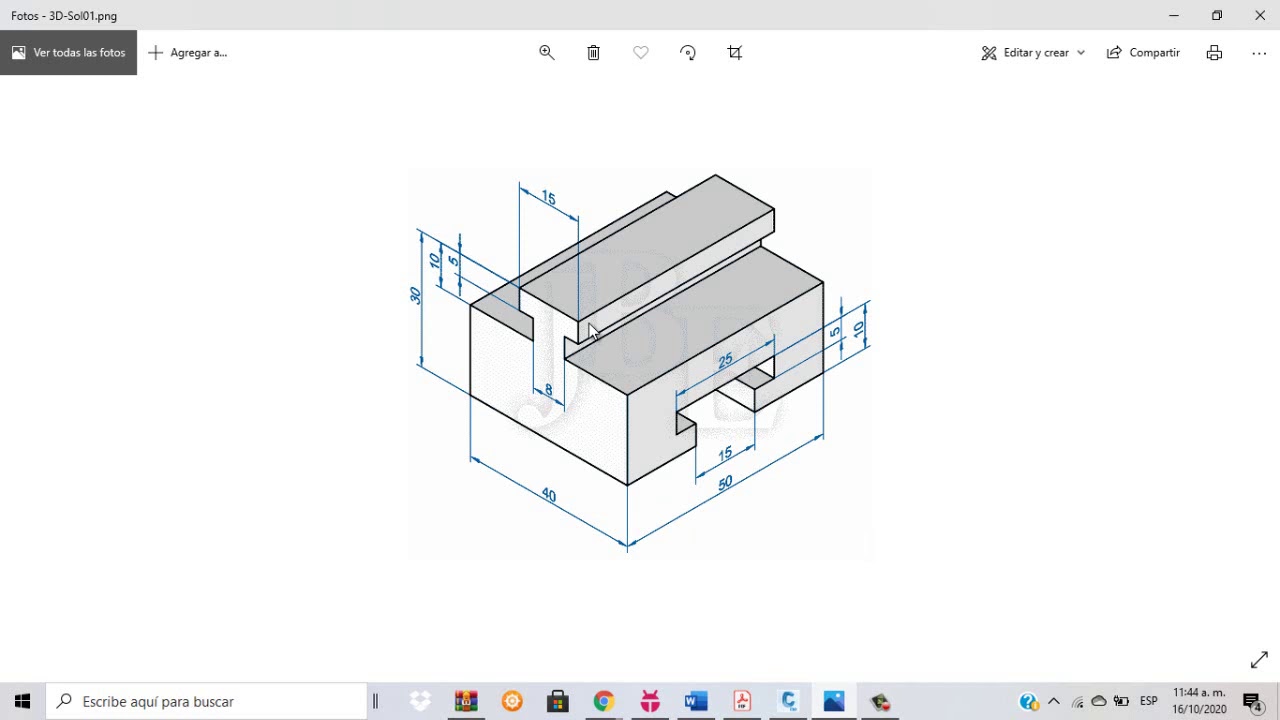 ejercicio -autocad 3d