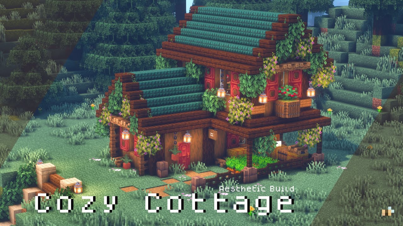 Minecraft: How To Build a ✨ Cozy Cottage 🍁🍄 Aesthetic | Snishinka