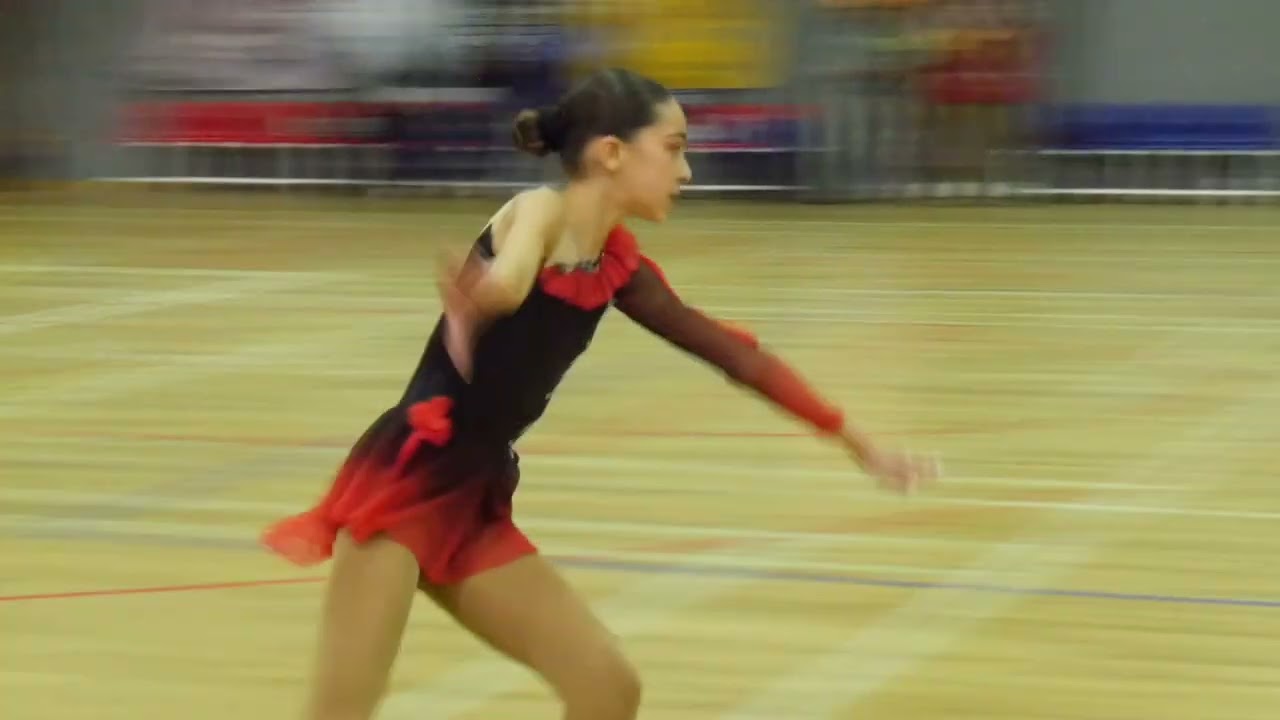 🔥💛1ª Prova de 2026  GPA 🛼🔥 |ADRIANA  #sports #figureskating #adrianareis #dance