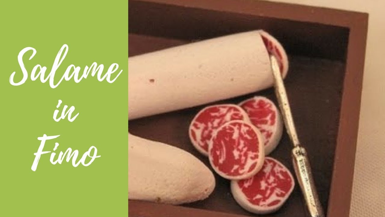 Tutorial: Salame cane (salami miniature polymer clay)