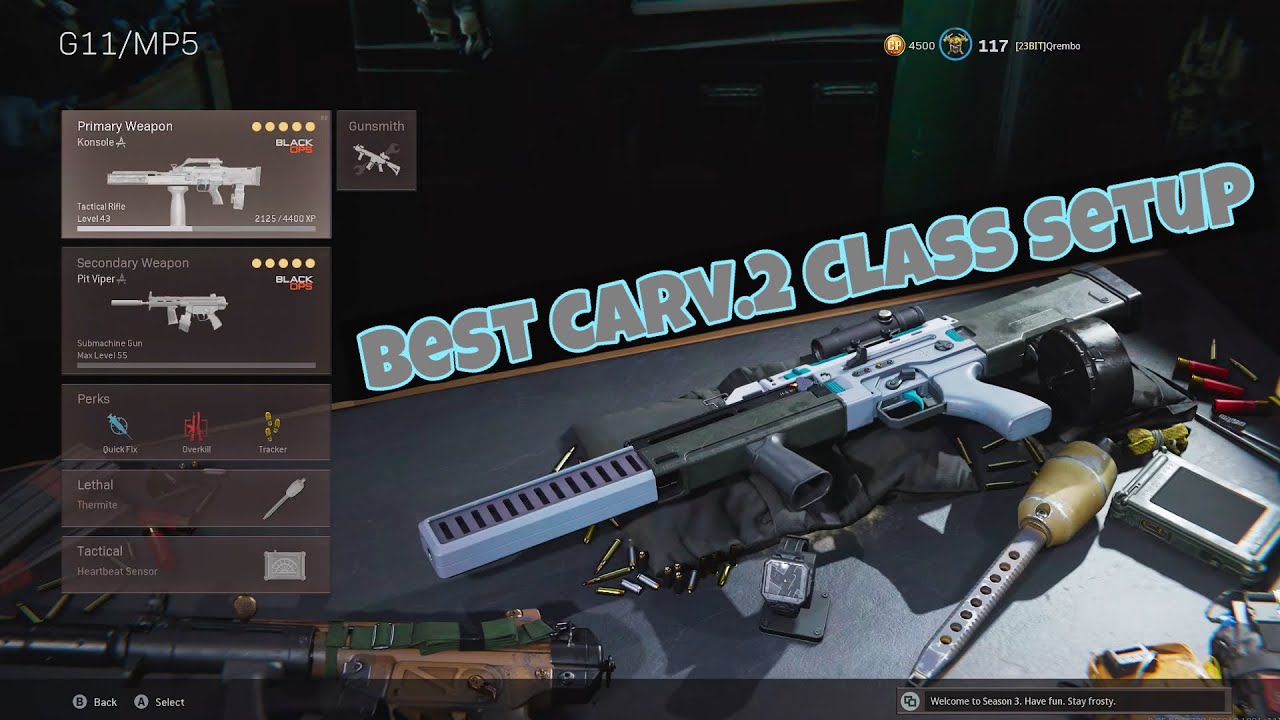 BEST CARV.2 Class Setup (Cold War Warzone)