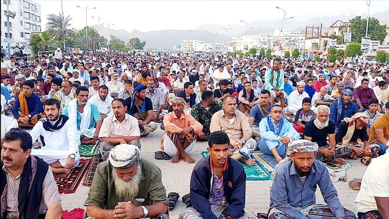 تكبيرات صلاة عيد الاضحى 1439 في مدينة عدن اليمن