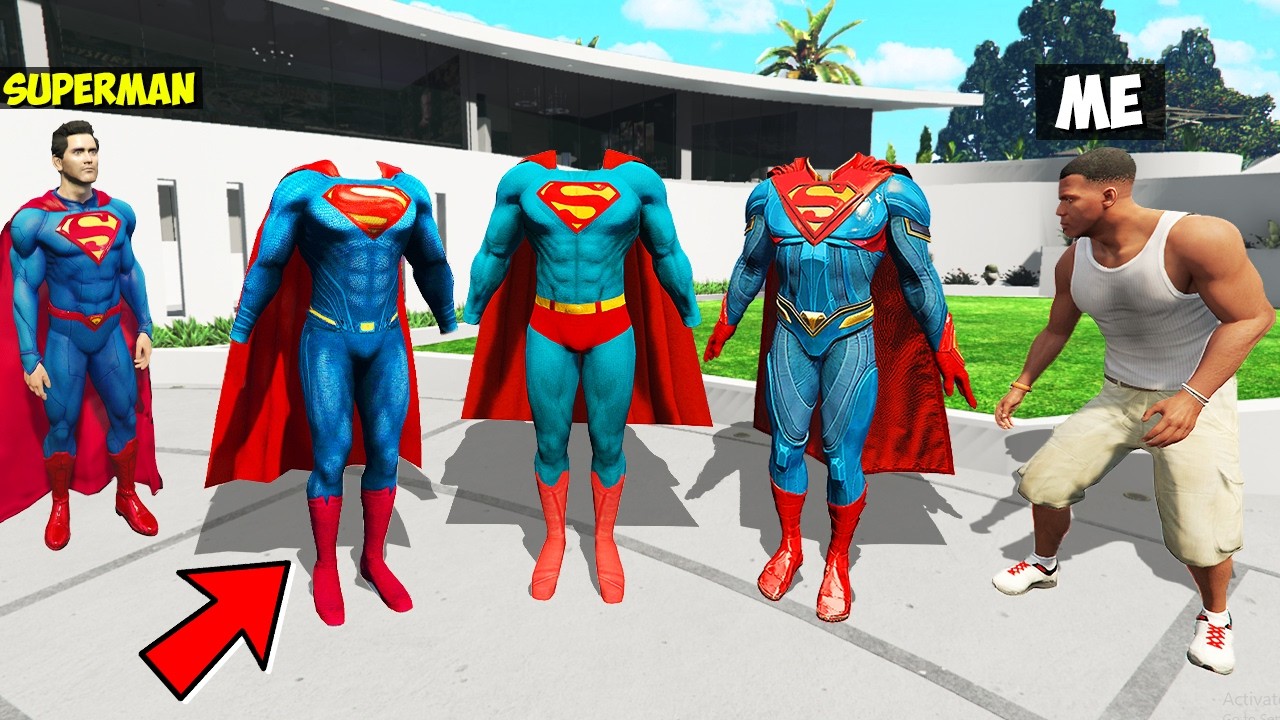 I Stole EVERY SUPERMAN SUIT From SUPERMAN in GTA 5!