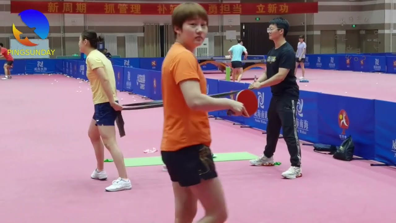 How top Chinese players prepare for the physical warm up in table tennis