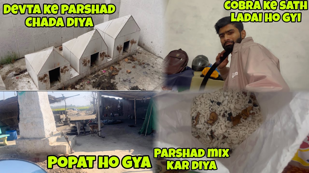 Ghar Aake Devta Pe Parshad Chadaya 😊