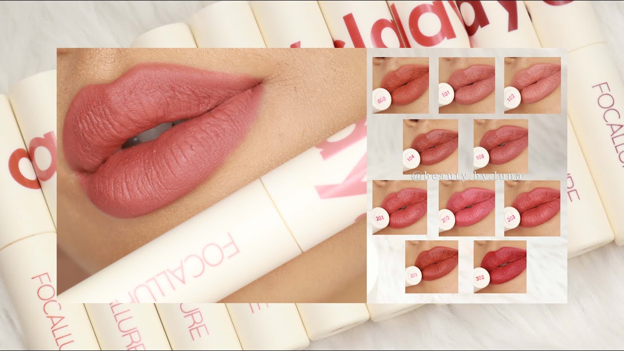 Focallure Lip Clay Swatches