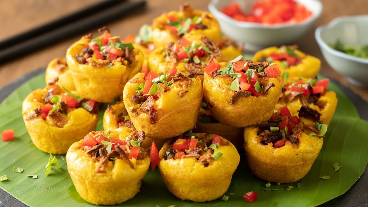 Malaysian Savoury Pancake Bites (Kuih Cara Berlauk)