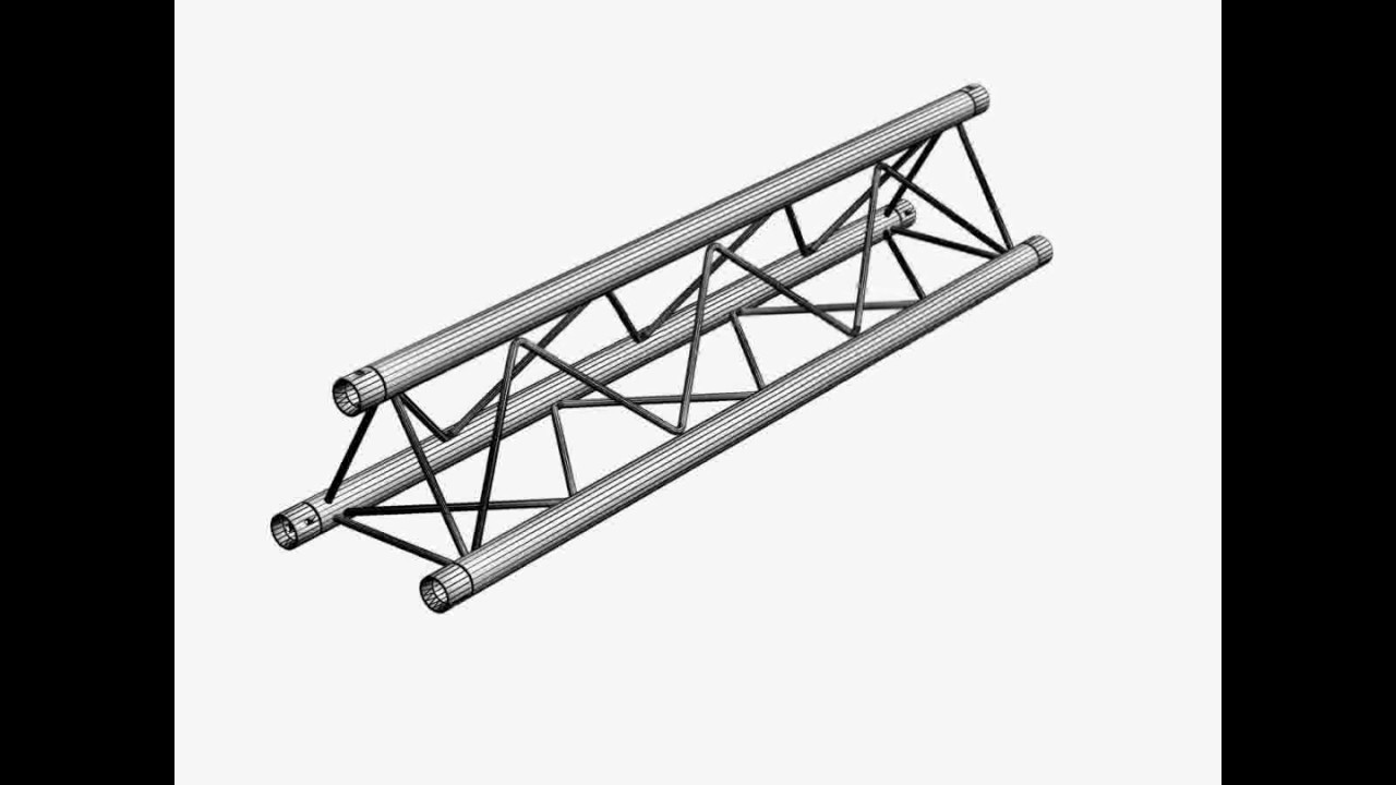 3D Model of Mini Triangular Truss 009 Review