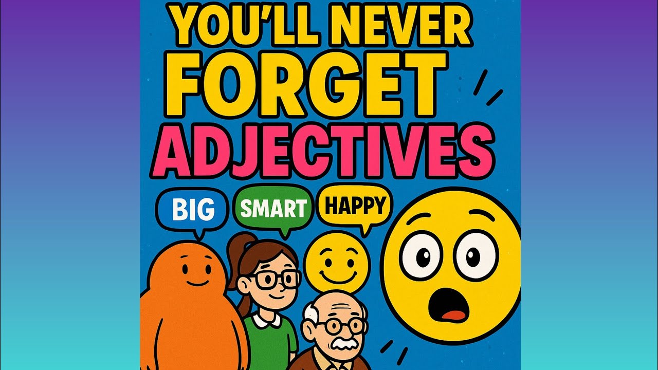 You’ll Never Forget Adjectives After Watching This! #englishgrammar