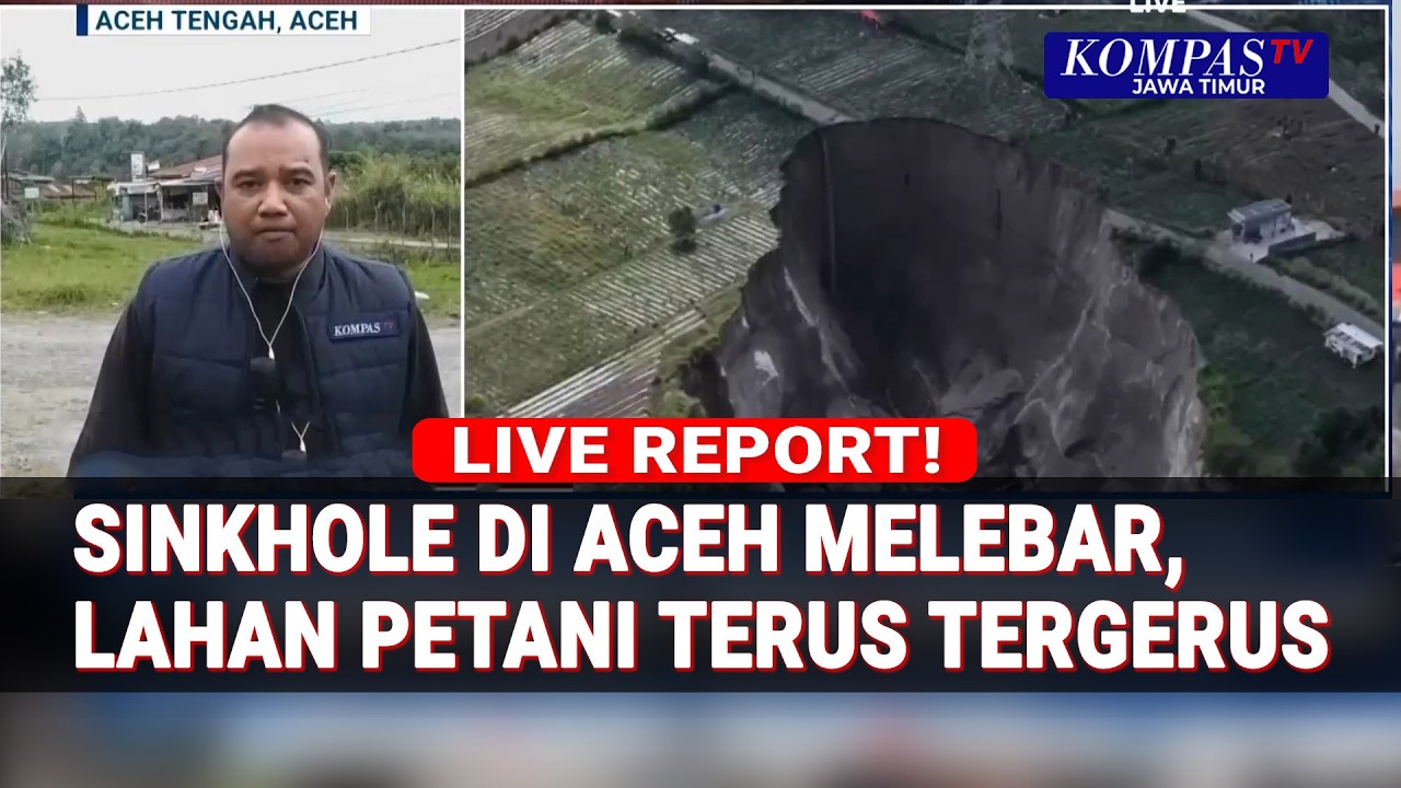 Ancaman Nyata Sinkhole Aceh Tengah, Lahan Pertanian Warga Terus Tergerus