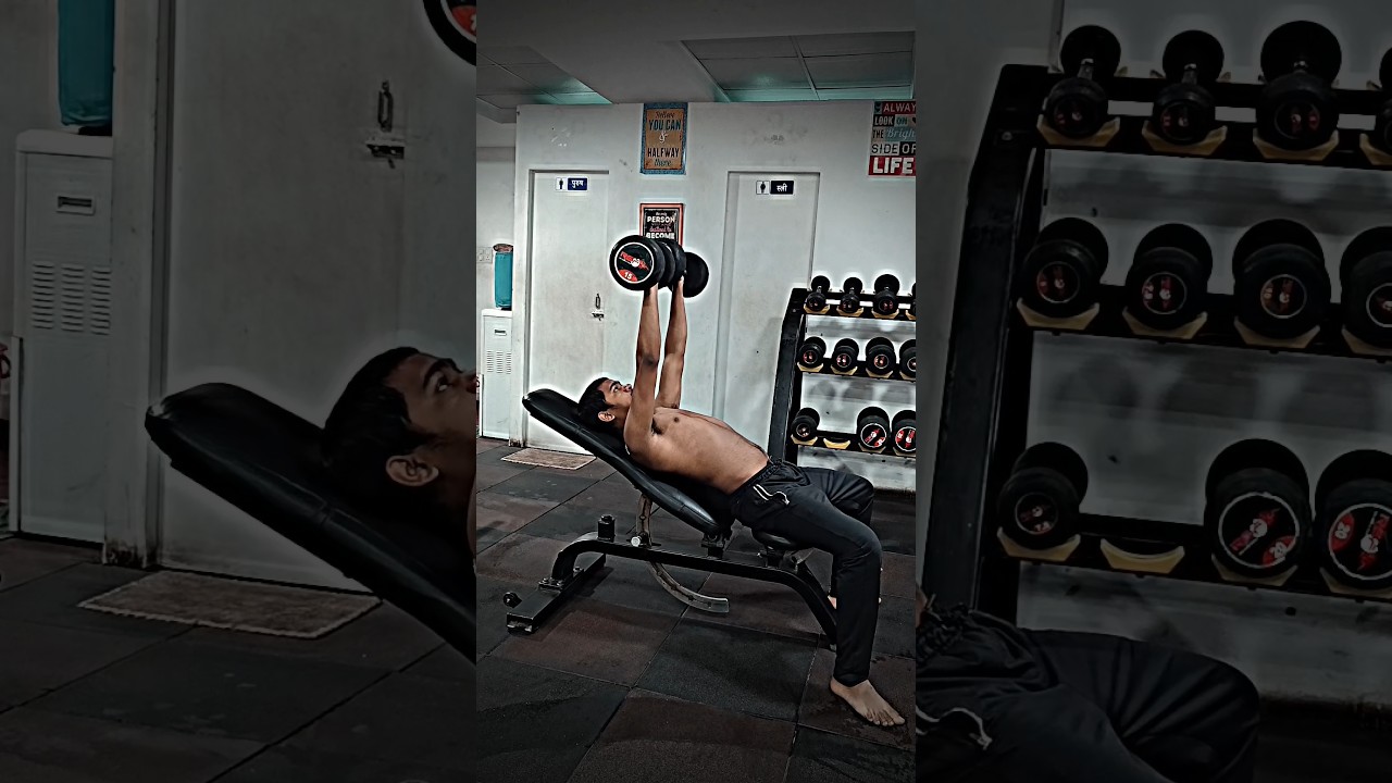 chest workout 15kg dumbbell 🔥💪