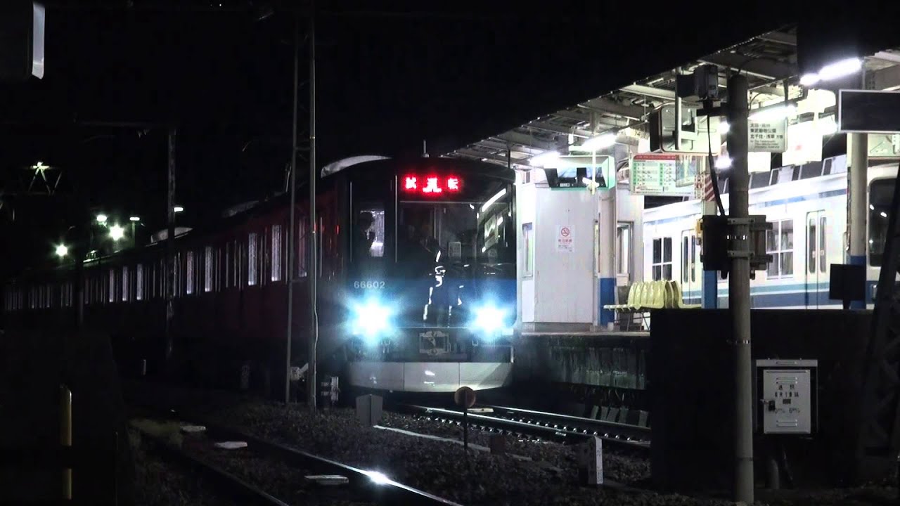 【赤城入線】東武60000系61602F試運転 赤城着発