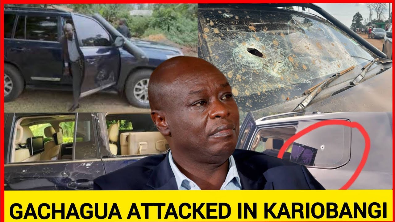 Breaking News! Gachagua  attacked by hired goons in Kariobangi now during DCP thanksgiving service