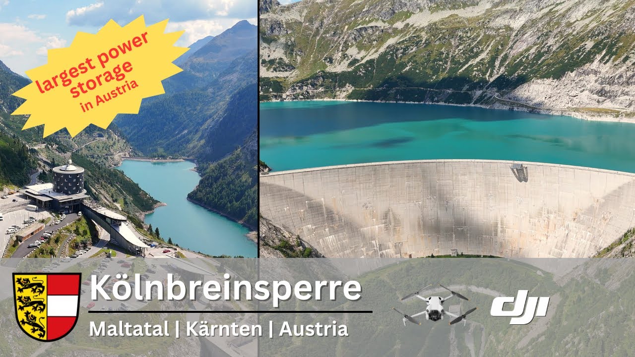 ✈️ Mit der Drohne über die Kölnbreinsperre – Atemberaubende Luftaufnahmen aus dem Maltatal 🌄