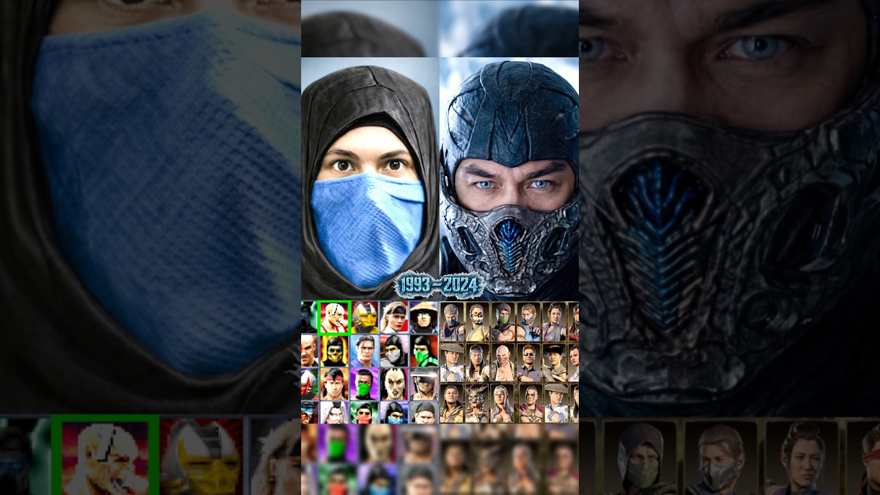 Sub-Zero Menu Evolution in All Mortal Kombat Games #mortalkombat