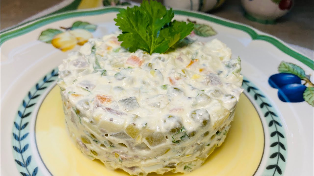 Olivier Salad Recipe /Оливье/Russian Traditional Cuisine