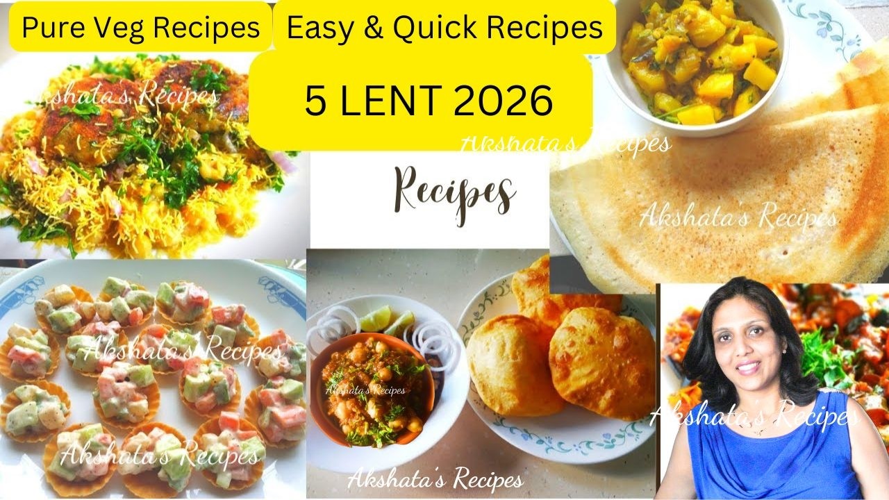 5 постных рецептов(20)2026|Чистые овощиБыстро и просто#purevegetarianfood@akshatasrecipes#lent202...