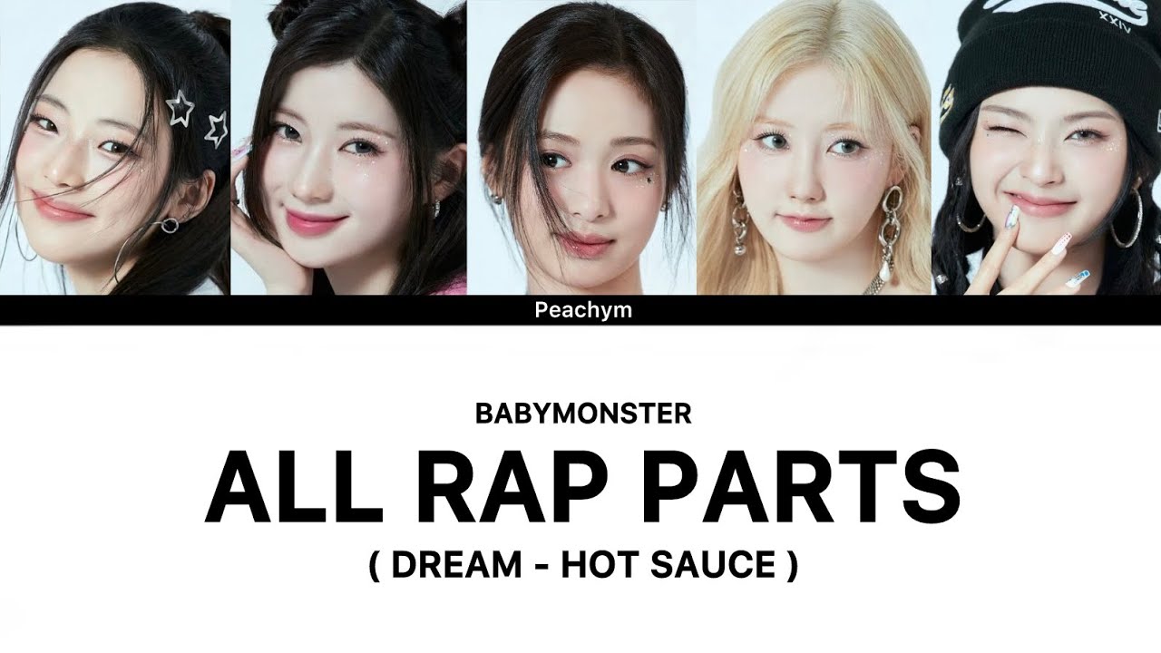 BABYMONSTER ALL RAP PARTS ( DREAM to HOT SAUCE ) | LYRICS