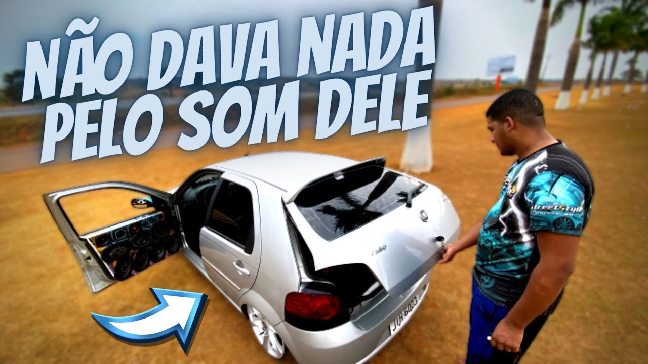 PÁLIO COM FALANTES DE 10 ANOS ATRÁS E CAIXA DE GRAVE IGNORANTE