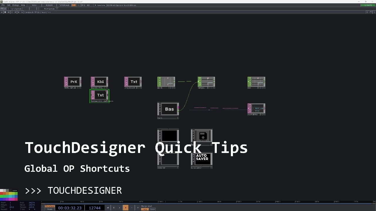 TouchDesigner Quick Tips: Global Op Shortcuts