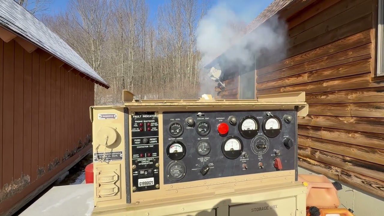 0°F Cold start of trailer mounted MEP-803A