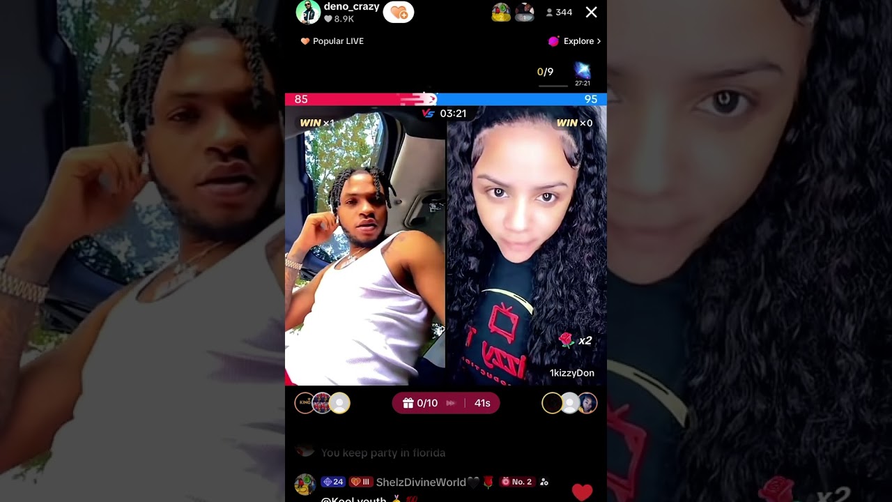 Deno crazy and kizzydon on live 😲‼️‼️