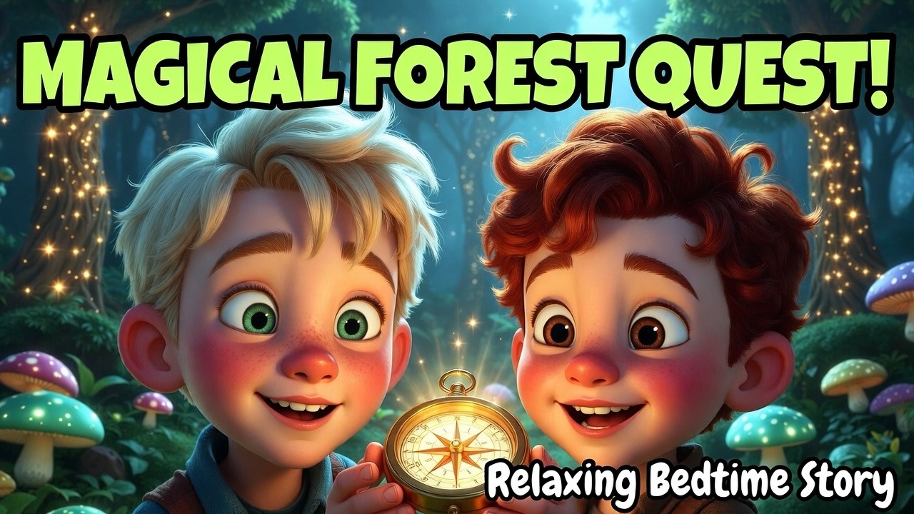 Little brothers Alex and Ben's: Magical Forest Quest | Relaxing Bedtime Story by the Fireplace ✨