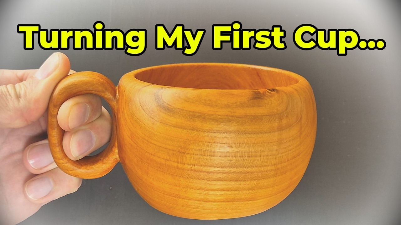 Turning My First Wooden Cup | Full Build