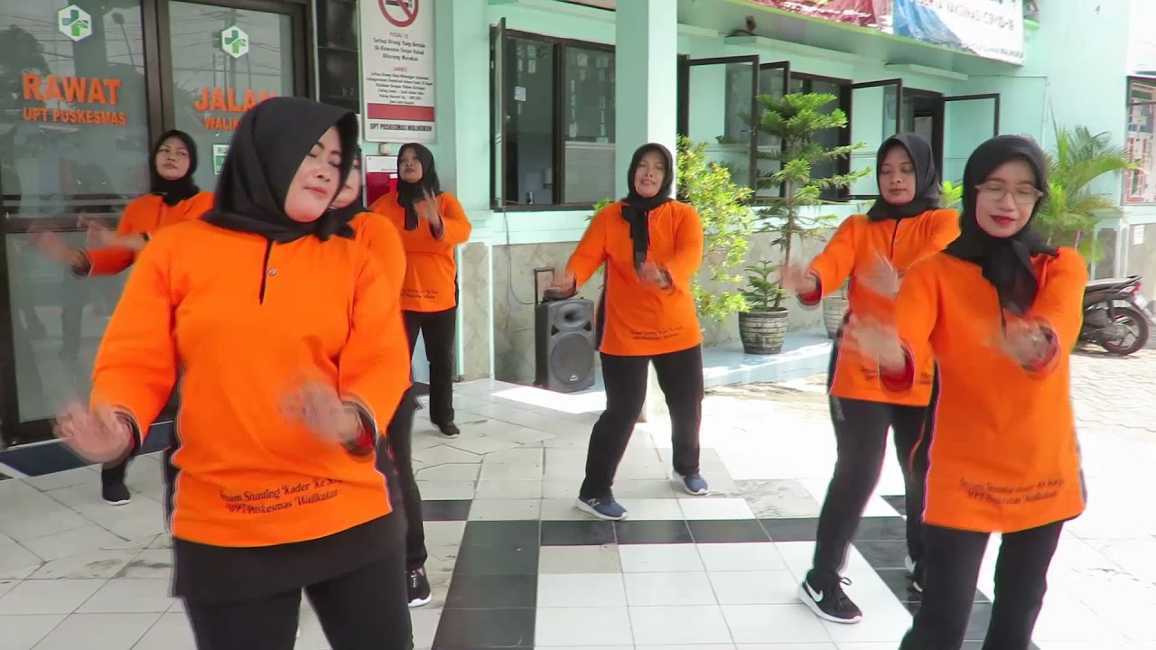 Senam Stunting Kader Kesehatan Olahraga UPT Puskesmas Walikukun Kab  Ngawi