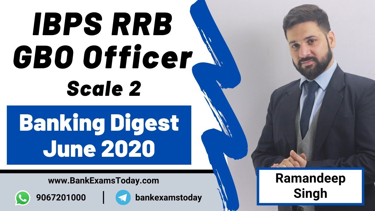 Banking Digest June 2020 for IBPS RRB GBO