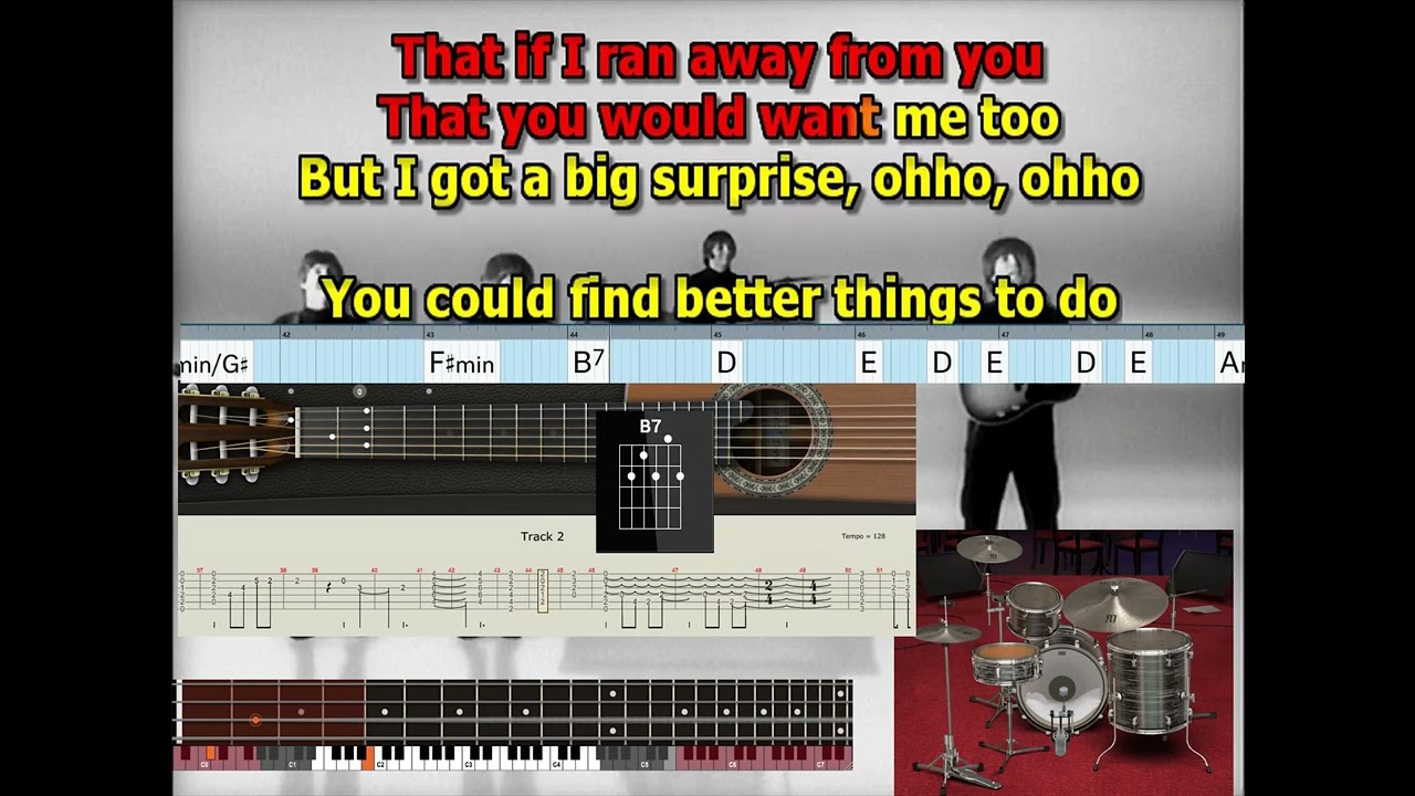 I'll Be Back Beatles Isolated Paul original vocal lyrics chords tabs