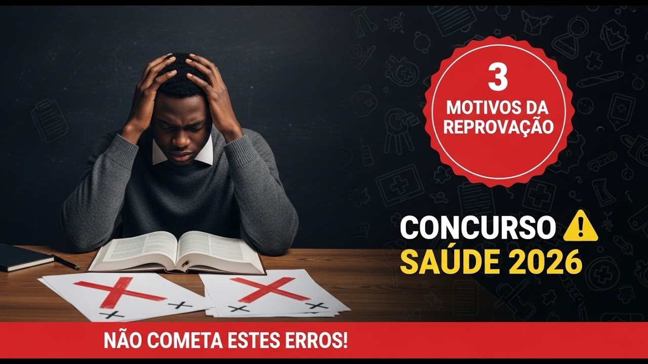 CONCURSO DA SAÚDE 2026 Por que 80% reprovam em Angola Não cometa estes erros!