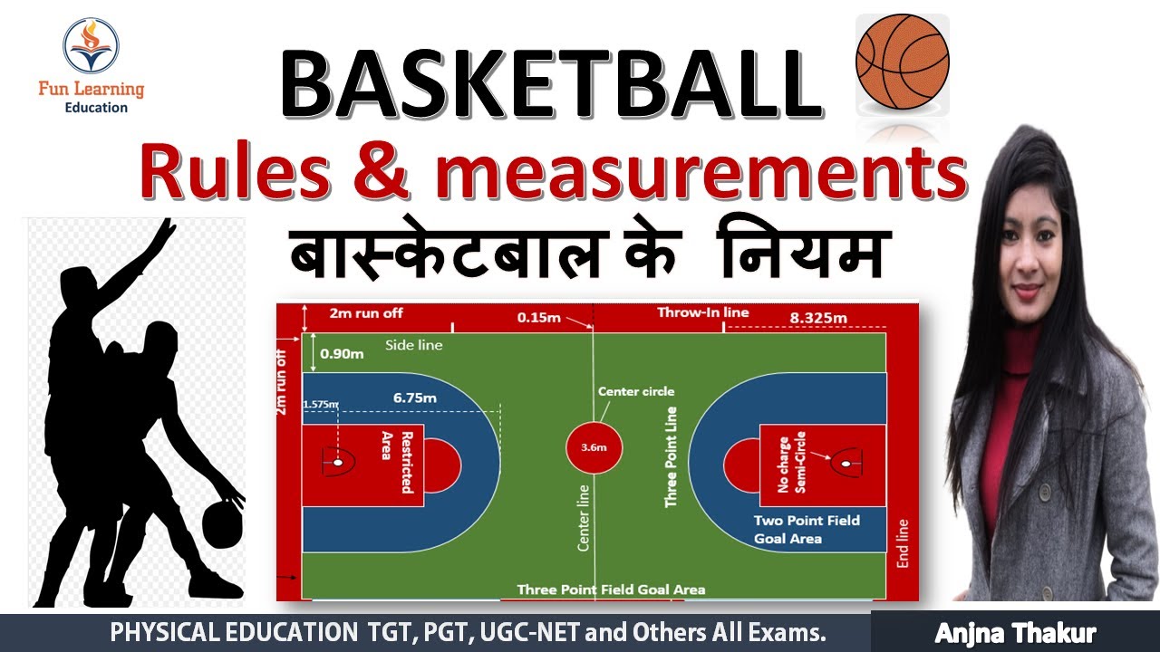 Basketball rules in Hindi | basketball court measurement