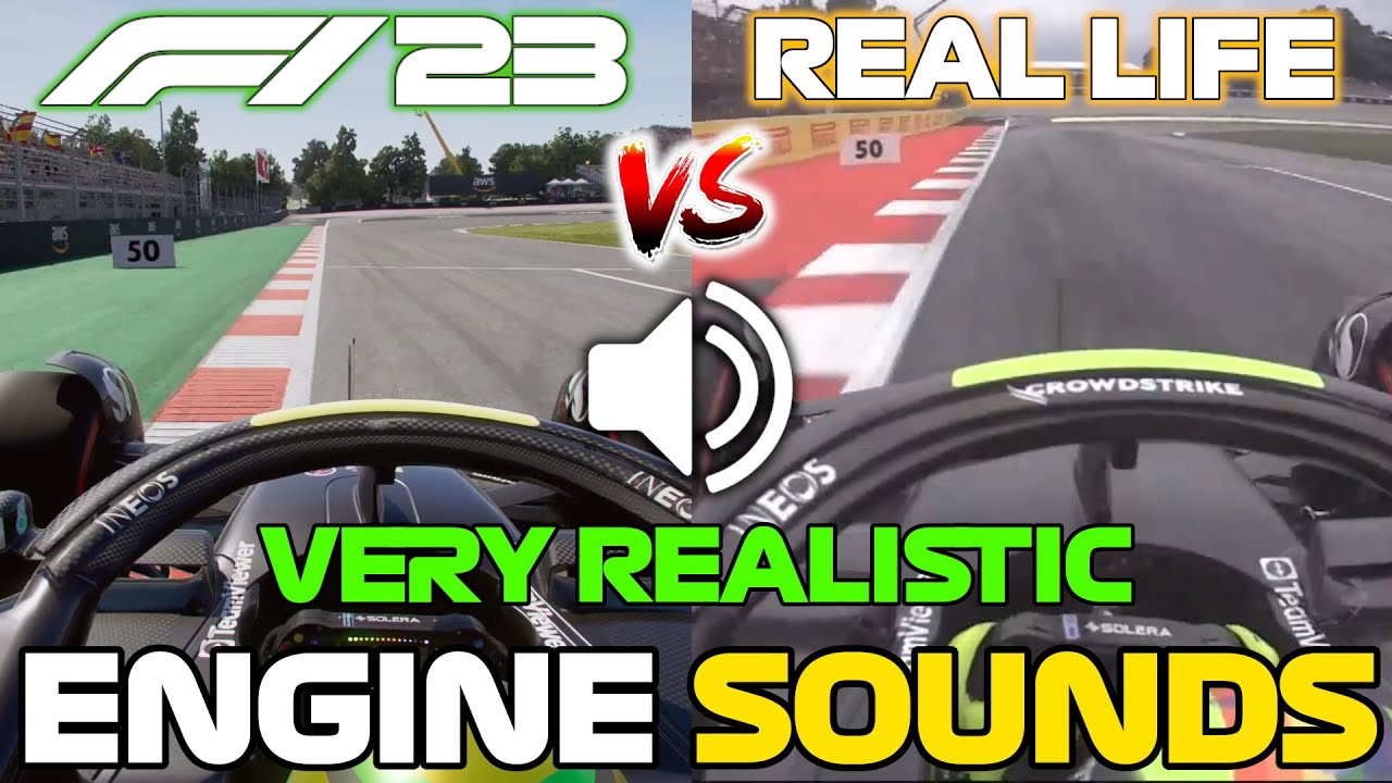 How REALISTIC are the F1 23 GAME ENGINE SOUNDS?