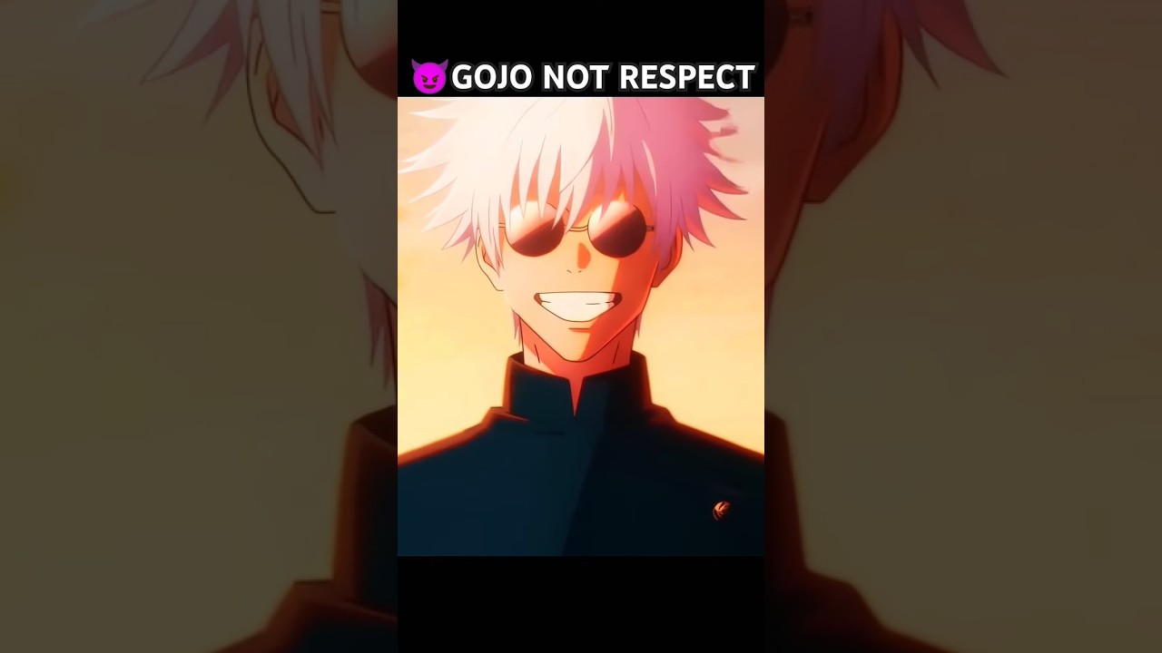 Gojo Not Respect Senior 