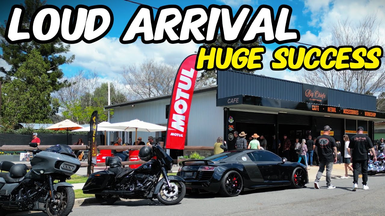 40 Harleys Take Over Moore | Big Chief Customs Ride