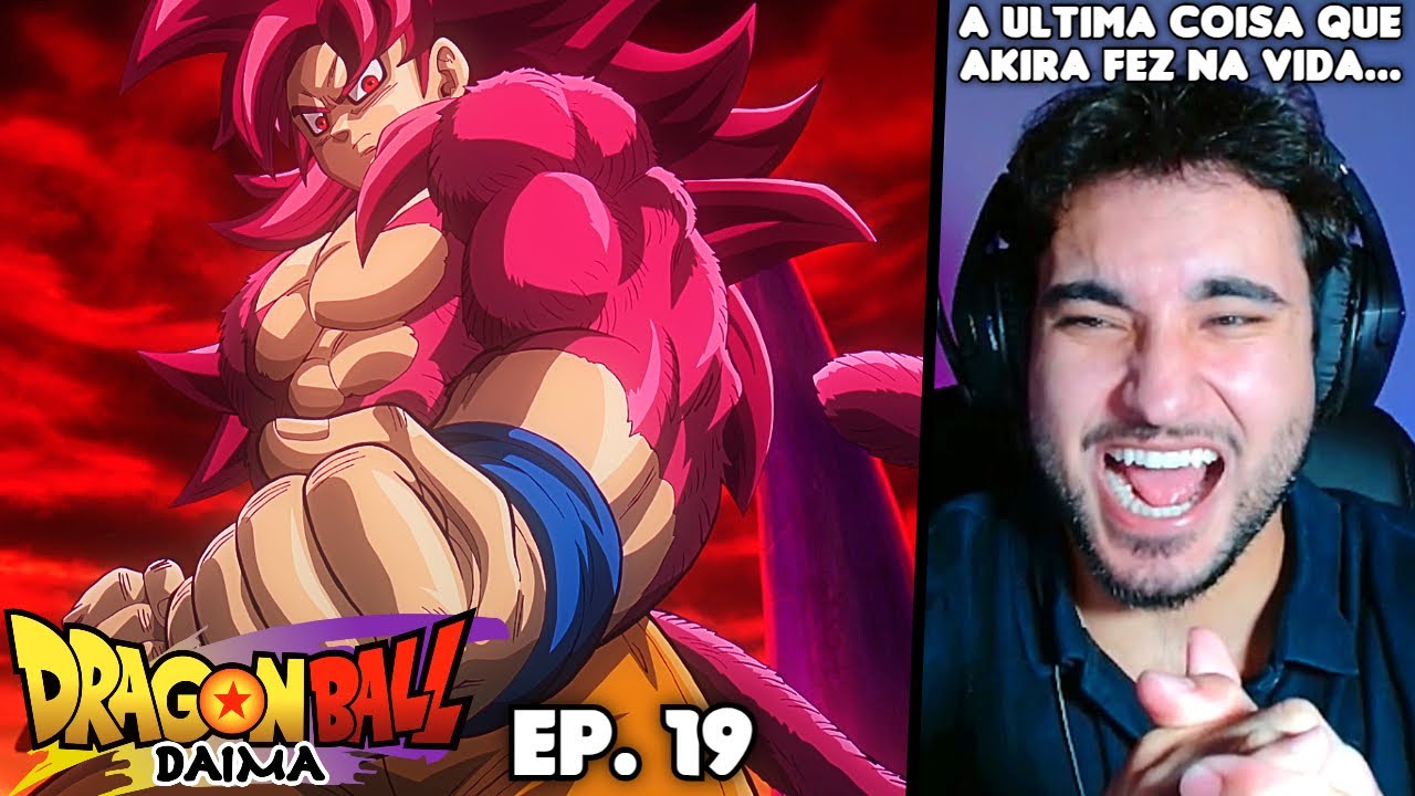 GOKU SUPER SAIYAJIN 4 ADULTO!! OBRIGADO AKIRA 😭❤️ React Dragon Ball Daima EP. 19