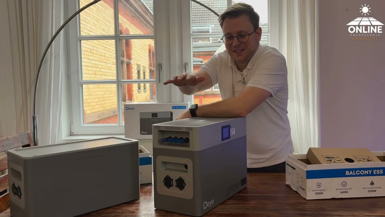 🔋 Deye AE‑FS2.0‑2H2 Balkonspeicher 2 kWh mit Wechselrichter & MPPT – Neues vom PV-Inverter Dino☀️