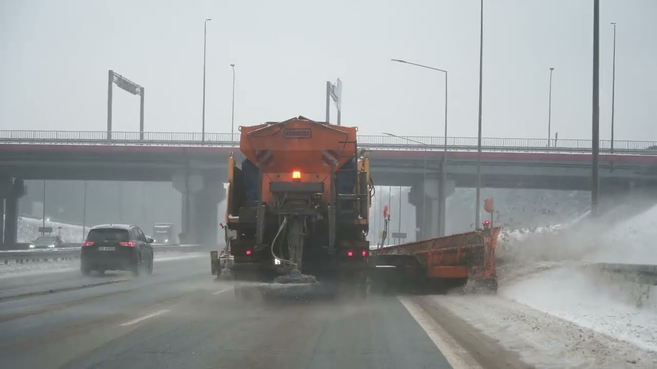 Zimowe utrzymanie dróg, A4 Gliwice - Katowice, 13 stycznia 2026 r.